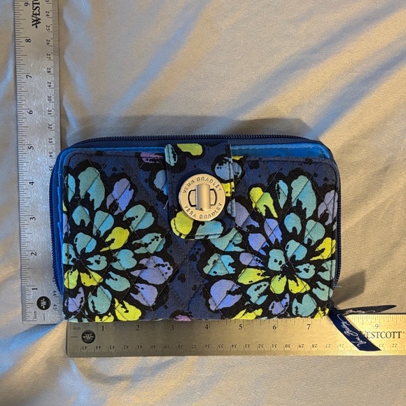 Vera Bradley Indigo Pop Wallet - Picture 1 of 5